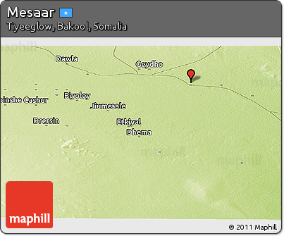 Physical Panoramic Map of Mesaar