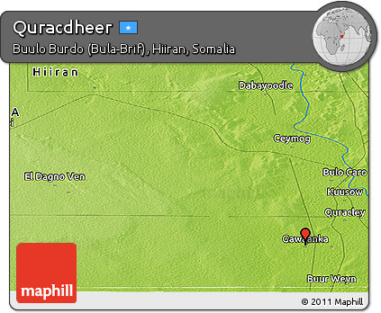 Physical Panoramic Map of Quracdheer