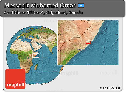 Satellite Location Map of Messagit Mohamed Omar