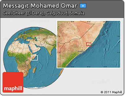 Satellite Location Map of Messagit Mohamed Omar