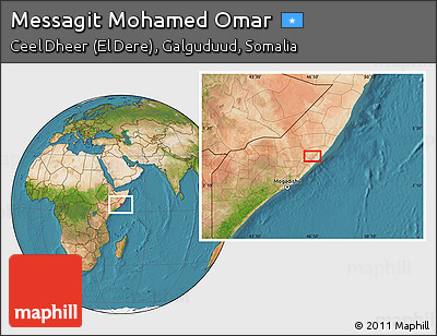 Satellite Location Map of Messagit Mohamed Omar
