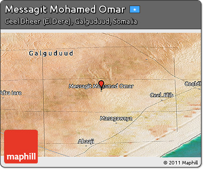 Satellite Panoramic Map of Messagit Mohamed Omar