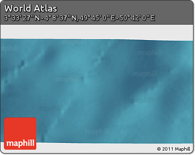 Satellite 3D Map of the Area around 3° 51' 2" N, 50° 13' 30" E