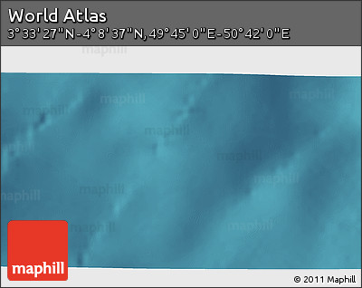 Satellite 3D Map of the Area around 3° 51' 2" N, 50° 13' 30" E