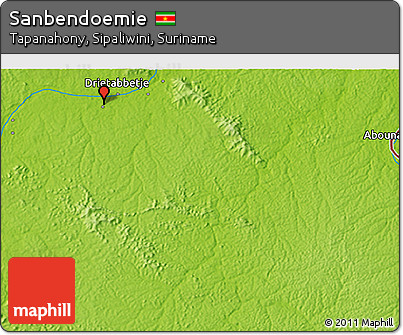 Physical 3D Map of Sanbendoemie
