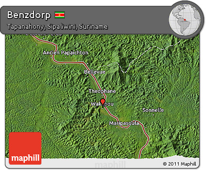 Satellite 3D Map of Benzdorp