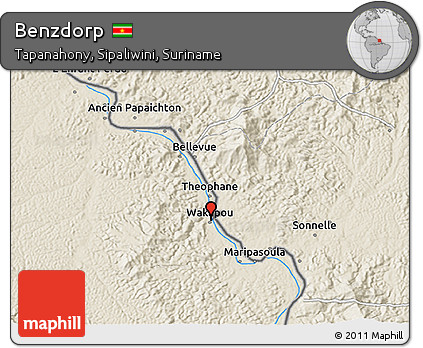 Shaded Relief 3D Map of Benzdorp