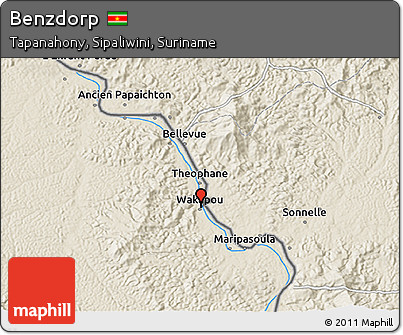 Shaded Relief 3D Map of Benzdorp