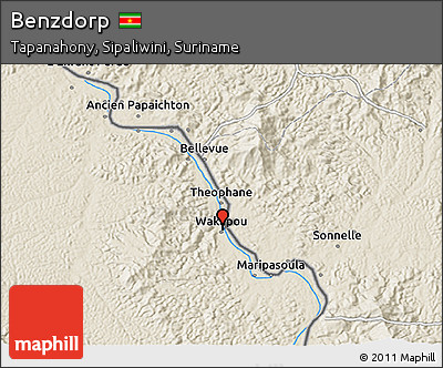 Shaded Relief 3D Map of Benzdorp