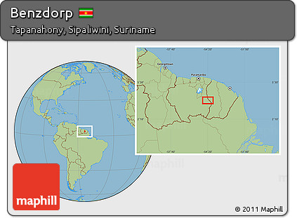 Savanna Style Location Map of Benzdorp