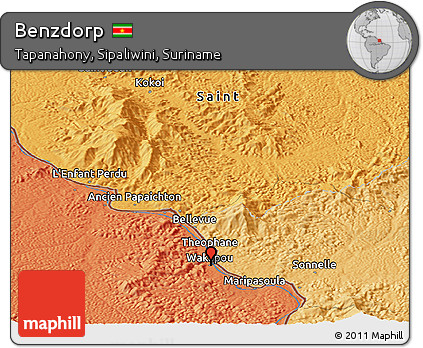 Political Panoramic Map of Benzdorp