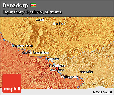 Political Panoramic Map of Benzdorp
