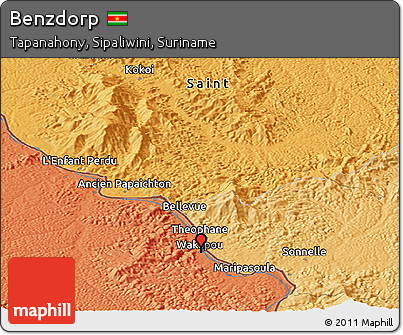 Political Panoramic Map of Benzdorp