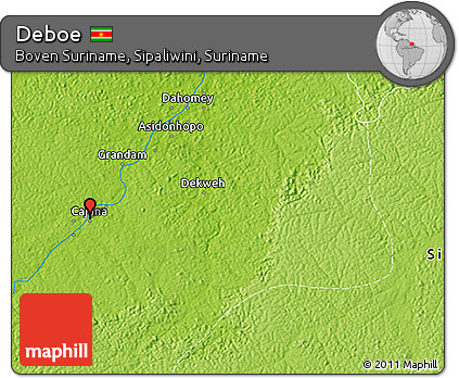 Physical 3D Map of Deboe