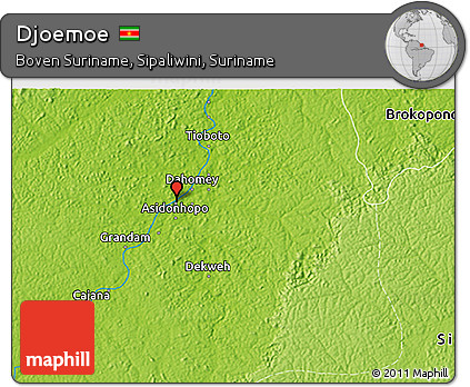 Physical 3D Map of Djoemoe
