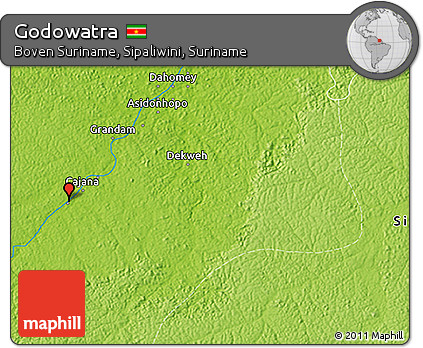 Physical 3D Map of Godowatra