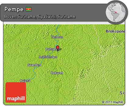 Physical 3D Map of Pempe
