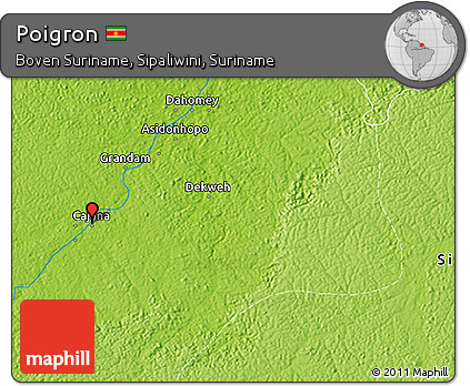 Physical 3D Map of Poigron