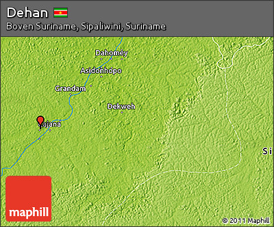 Physical 3D Map of Dehan