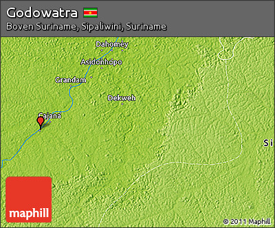 Physical 3D Map of Godowatra