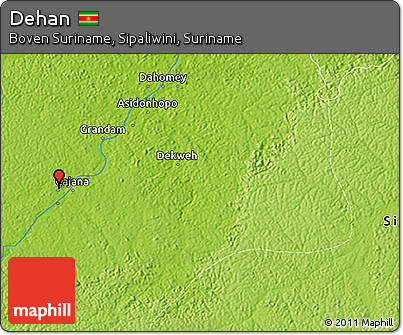 Physical 3D Map of Dehan