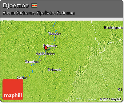 Physical 3D Map of Djoemoe