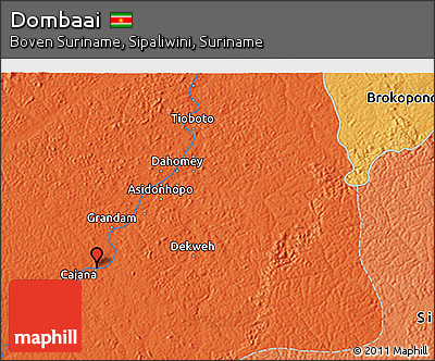 Political 3D Map of Dombaai