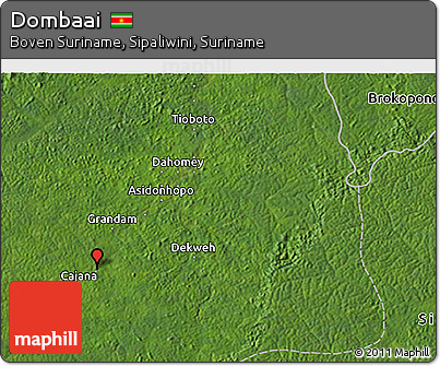 Satellite 3D Map of Dombaai