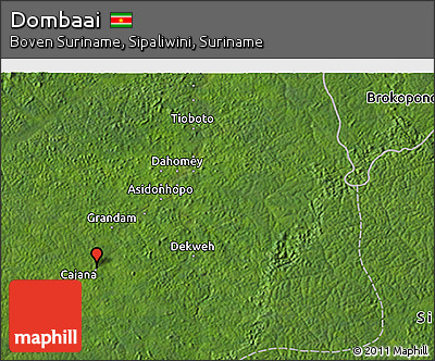 Satellite 3D Map of Dombaai