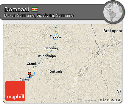 Shaded Relief 3D Map of Dombaai