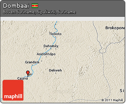 Shaded Relief 3D Map of Dombaai