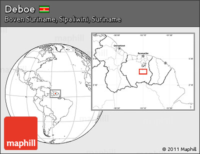 Blank Location Map of Deboe