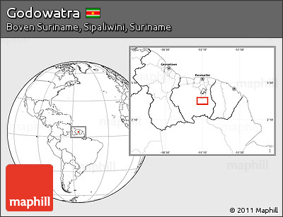 Blank Location Map of Godowatra