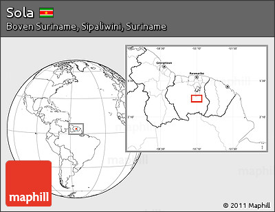 Blank Location Map of Sola