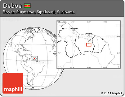 Blank Location Map of Deboe