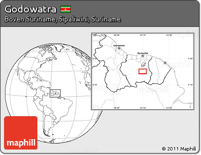 Blank Location Map of Godowatra
