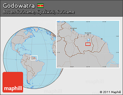 Gray Location Map of Godowatra