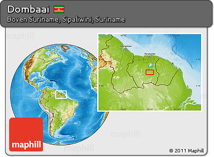 Physical Location Map of Dombaai