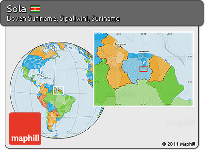 Political Location Map of Sola