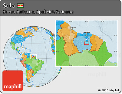 Political Location Map of Sola