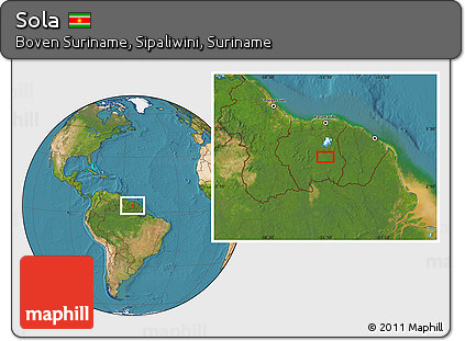 Satellite Location Map of Sola