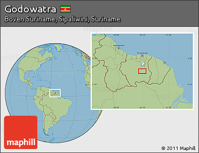 Savanna Style Location Map of Godowatra
