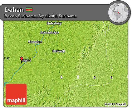 Physical Map of Dehan
