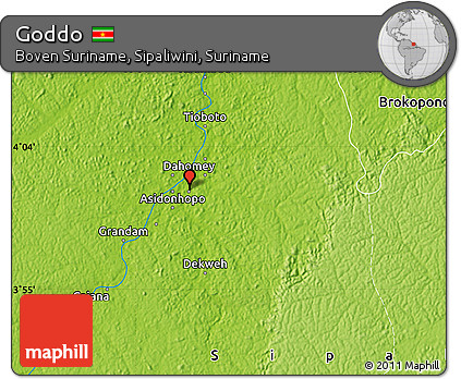 Physical Map of Goddo