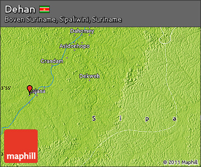 Physical Map of Dehan