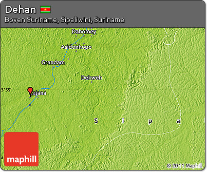 Physical Map of Dehan