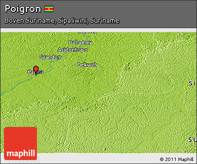Physical Panoramic Map of Poigron