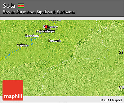 Physical Panoramic Map of Sola