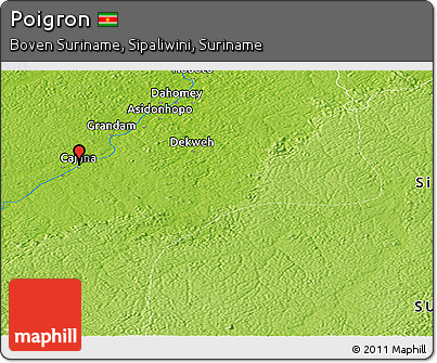 Physical Panoramic Map of Poigron