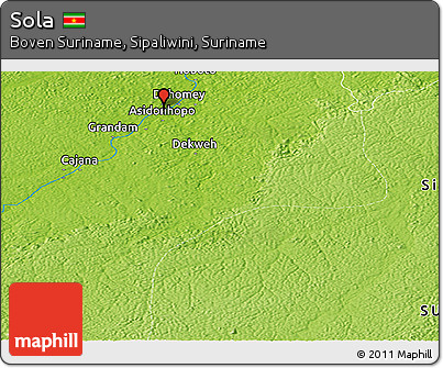 Physical Panoramic Map of Sola